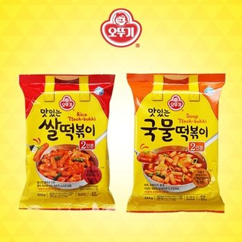 [오뚜기] 맛있는 쌀떡볶이 3개+ 국물 떡볶이 3개