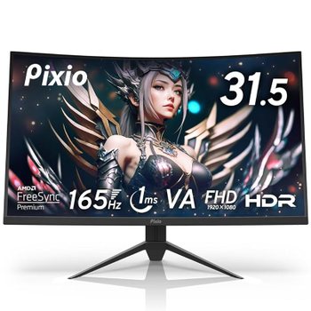 [해외] Pixio PXC325 32인치 곡면 게이밍 모니터 FHD VA 165Hz 1ms