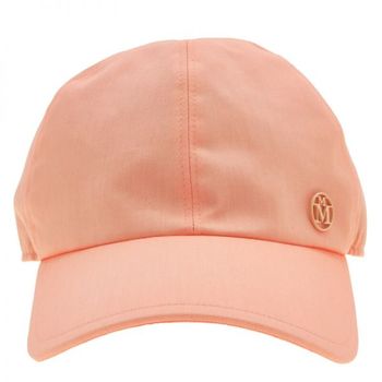 [해외] Maison Michel 우먼 레이디 오렌지 타이거 코튼 Cap Size 라지 2215064002-PEACH 1305905