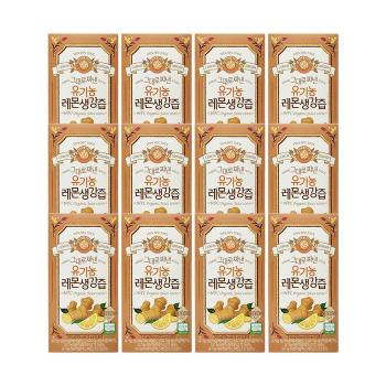 홀베리 그대로 짜낸 유기농 레몬생강즙 15g x 14포 12박스 Ss (S29950663)