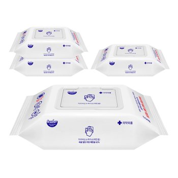 자우버 살균99.9 손소독티슈 50매입X4개