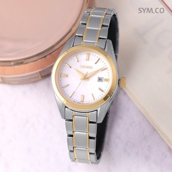 SUR636P1 사파이어 데일리 아날로그 골드콤비 여자 메탈 시계 d