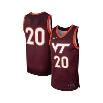 [해외] 나이키 맨즈 20 Maroon Virginia 테크 Hokies 레플리카 바스켓볼 농구화 저지 - 17885844 42079