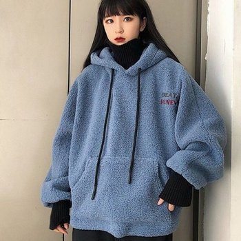 예쁜 룩걸 넉넉핏 이너 후드탑 캐주얼 보아 재킷 자켓 바람막이점퍼 바람막이 점퍼