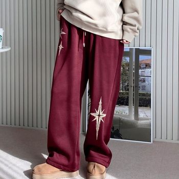 LMO 스타일 뉴기모슈팅스타 레이디스 루즈 코드 조거팬츠