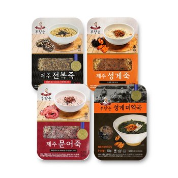 [한빛수산][오늘출발] 부향순 제주 전복죽 외 4종 골라담기