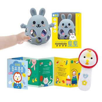 꼬꼬맘동요퐁퐁+실리콘치발기딸랑딸랑토토_P387082949