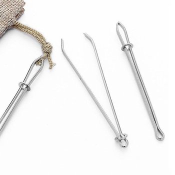 바지 후드티 끈 끼우기 집게 바늘 고무줄 끼우개 (WFHB496)