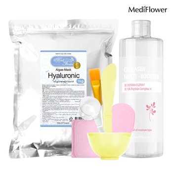 대용량 모델링팩 스타터팩 히알루론산 1kg+팩도구 6종+콜라겐 멀티 부스터 500ml