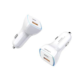 C U6W1M6W3 to C USB 듀얼 PD 3.0 고속 차량용 충전기 63W