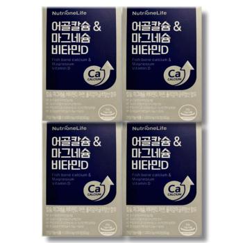 뉴트리원 어골칼슘 마그네슘 비타민D 1000mg x 60정 4박스 (S43901220)