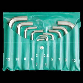 자재 삼정 L렌치세트(쌈지타입/A품) H-9P 1.5-10mm/9pcs