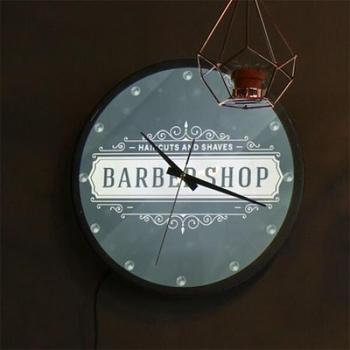 꾸밈 아트박스/꾸밈 nf660-LED시계액자35R_바버샵