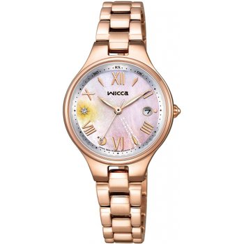 [해외] 시티즌 위카 KS1-864-93 여성용 핑크 골드 시계 “얼리 서머 이브닝 스카이” 모티프