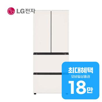 LG 디오스 오브제컬렉션 김치톡톡 김치냉장고 402L (베이지) Z403MEEF53 렌탈 60개월 월 67600원