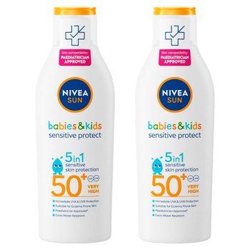 [해외] NIVEA 니베아 베이비 키즈 5in1 센스티브 프로텍트 선크림 로션 200ml 2개