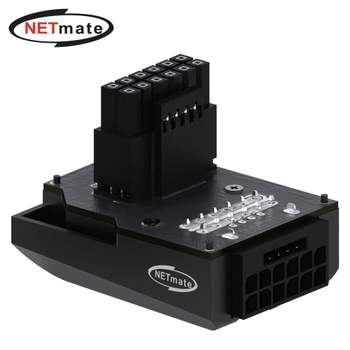 넷메이트 450W 12VHPWR 변환 어댑터 (블랙/STD 90도) 강원전자 NETMATE
