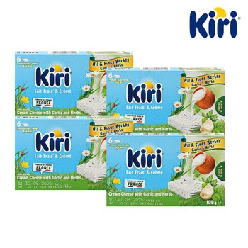 [소비기한 26.01.24] 끼리 크림치즈 포션 6P 갈릭앤허브 4팩