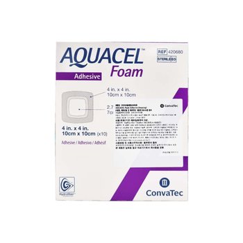 [오늘출발] 콘바셀 아쿠아셀 폼 접착성 ADH 10x10 10매 욕창밴드 상처드레싱 창상피복제