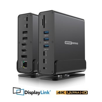 C타입 15in1 멀티 허브 USB4 맥용 도킹스테이션 4K 60hz 듀얼 모니터