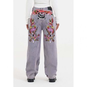 [해외] Ed Hardy 에드 하디 드래곤 앤드 소드 - 여유로운 핏 진 보라색 8030928