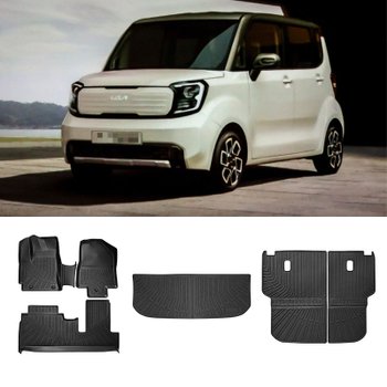 [해외] KIA 기아 레이RAY EV 자동차 TPE 카매트 차량용 바닥풀매트 2018-2020년 등받이 트렁크