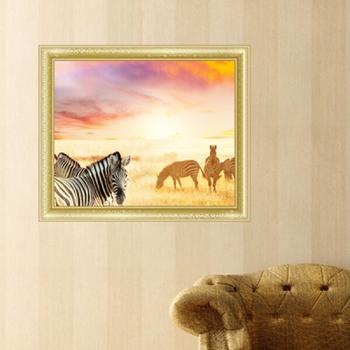 아트박스/꾸밈 cw140-자연속의야생동물_창문그림액자(중형)