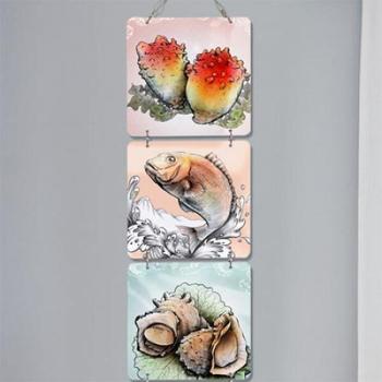 아트박스/꾸밈 nx301-멀티아크릴액자_싱싱물일러스트(4단소형)