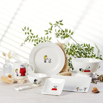 [코렐 코닝웨어] 스누피 레터 도자기 식기세트 7P