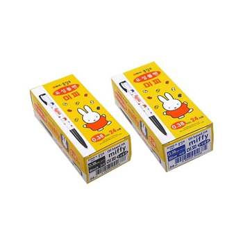 동아 600 미피노크식유성볼펜 0.38mm 24개입 미피유성펜 미피펜 미피유성볼펜 문구류볼펜