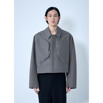 [해외] [해외배송] 릭오웬스 헤이저 맥 크롭 재킷 RU01F2795 CDU 34
