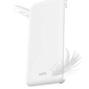 고속충전보조배터리 10000mah 화이트 RPD-QC-10000 여행용배터리 충전배터리 외장배터리