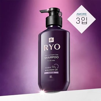 려 자양윤모 9EX 탈모증상전문케어 샴푸 지성/중건성/민감/비듬/힘없는 모발용 400ml 3개 (옵션)