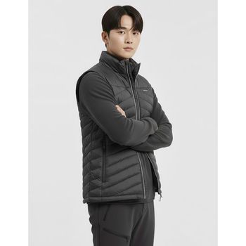 2174VK592M 웰론 캐주얼 남자 겨울 등산 경량 패딩 조끼_P331227037