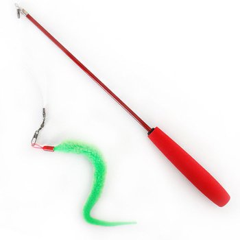 [오늘출발]펫모닝 킹펫 플라잉 캣 꿈틀이낚시대 CT 901 고양이장난감