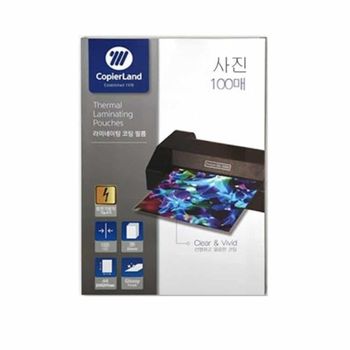 정전기방지 코팅지 사진규격 95x135 100매 사진코팅기 종이코팅지 코팅필름 필름코팅 코팅필름지