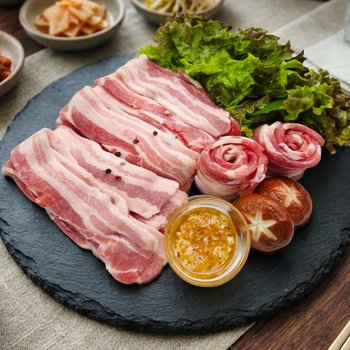 바라던 지방과 살코기의 밸런스가좋은 듀록 찰겹살 1kg  500g 2팩