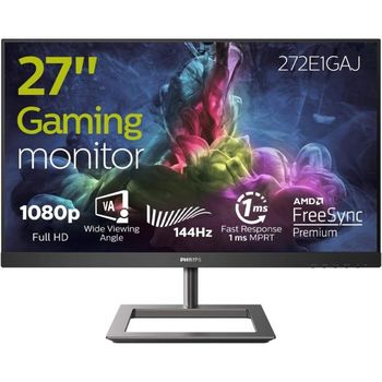 [해외] 영국 필립스 모니터 Philips 272E1GAJ/89 Gaming Monitor 27 Inch FHD 144 Hz 1ms VA AMD Free