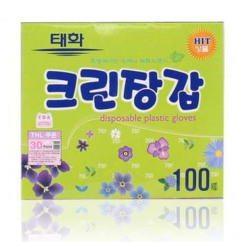 태화 크린장갑 100매비닐장갑 위생장갑 투명장갑 일회
