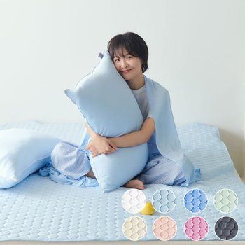 [오늘출발] [20%쿠폰특가] [1+1] 젤라또 여름 접촉 냉감 속누빔 베개커버 40x60,50x70 8컬러+무료배송