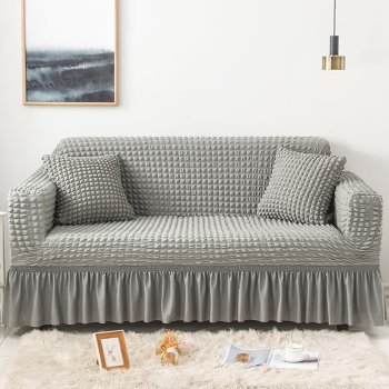 파코니 프릴 고탄력 쇼파커버 패브릭 소파 커버 1인용