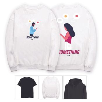 키밍 맨투맨 후드티 something 커플티 썸남썸녀