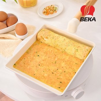 [베카] 블랑우드플러스 인덕션겸용 큰사각 계란말이팬