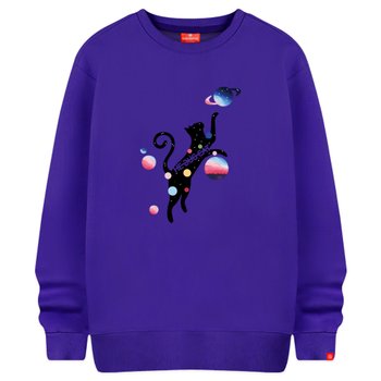 [당일발송/타임특가] 우주캣츠 오버핏 맨투맨 티셔츠 커플 긴팔 빅사이즈 남녀공용 SMD_0011 (4C