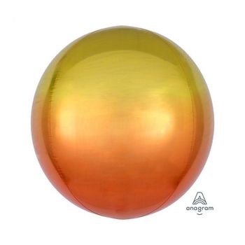 PWM - DK 오브옹브레은박풍선(옐로우오렌지) 생일