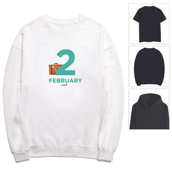 키밍 February 티셔츠 2월 졸업 시즌 기본티