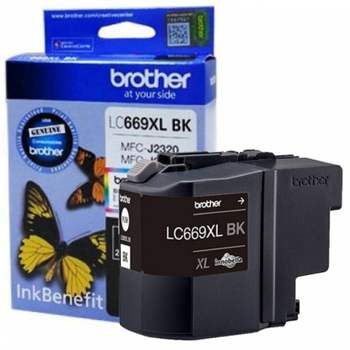 브라더 LC669XL-BK 정품잉크 검정(2400매) MFC-J2720 브라더정품드럼 가성비잉크 가성비정품잉크