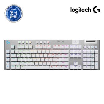 로지텍코리아 로지텍G G915 X 무선 게이밍 키보드 화이트, 텍타일 갈축 SSG