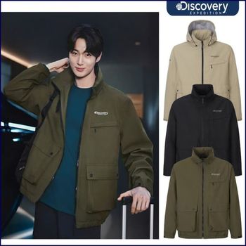 디스커버리 25FW신상 남성 변우석 하이넥 블루종 사파리 워크 자켓 DMWJ27054 308993