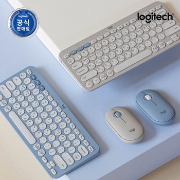 로지텍코리아 Pebble2 Combo 무선 키보드 마우스 세트